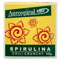 Aurospirul Spirulina Chili Crunchy 100 G Oczyszcza