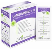Biofarmacja bioMultiminerały D3 Cynk 28 saszetek
