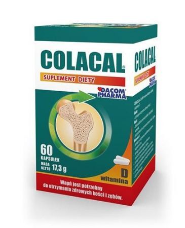 Colacal kapsułki kolagen z wapniem, 60 kaps.