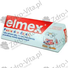 Elmex, pasta dla dzieci,do 6lat,(Gaba), 50 ml