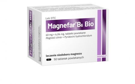 Magnefar B6  Bio, 50 tabletek