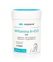 Mitopharma, Witamina A+D3 MSE, 120 kapsułek
