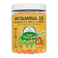 Myvita Żelki Naturalne z Witaminą D3 120 szt