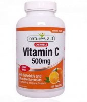 Natures Aid Witamina C 500 mg do żucia 100 T