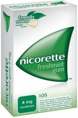Nicorette Freshmint Gum,4 mg,guma do zucia,105szt