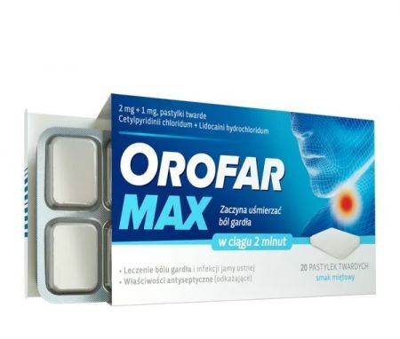 Orofar MAX 20 pastylek
