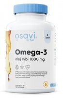 OSAVI Omega-3 Olej Rybi Molecularly Distilled 1000 mg smak cytrynowy (120 kaps.)