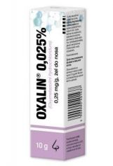 Oxalin 0.025%, zel,do nosa,10 g,butelka