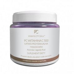 PC WITAMINA C 500 ŁATWO PRZYSWAJALNA, ROZPUSZCZALNA ACEROLA+JAGODY ACAI 412,8 G