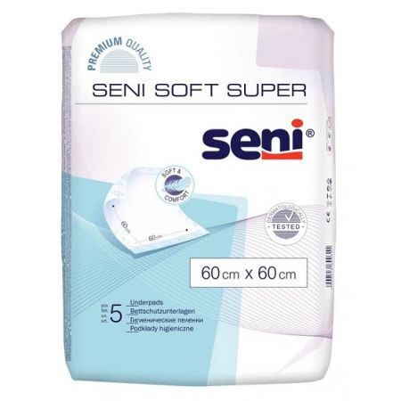 Seni Soft Super, podkl., hig., 60cm x 60cm, 5 szt