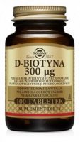 Solgar D-biotyna 300 μg, 100 tabletek