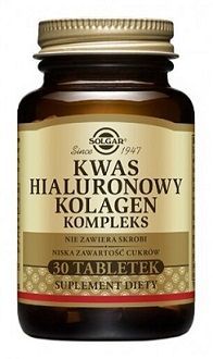 SOLGAR Kwas Hialuronowy - Biocell Collagen II, 30 tabletek