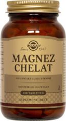 SOLGAR Magnez chelat aminokwasowy 100 tabletek