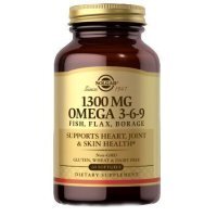 Solgar Omega 3-6-9 Fish, Flax, Borage (60 kapsułek)