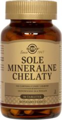 SOLGAR Sole mineralne 100% chelaty, 90 tabletek