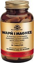 SOLGAR Wapń i Magnez w postaci cytrynianu 50 tabletek
