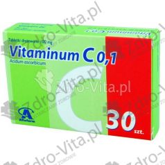 Vit. C (Aflofarm), 100 mg, tabl.draz., 30 szt,bl
