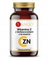 Yango, Witamina C z bioflawonoidami + Cynk organiczny, 90 kaps